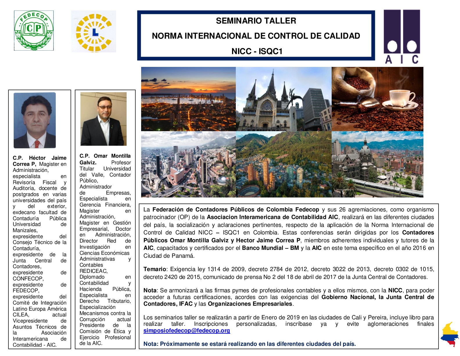 Seminario Taller Norma Internacional de Control de Calidad